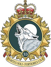 33rd Canadian Brigade Group, badge - векторное изображение