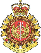 Vector clipart: 4th Canadian Forces Movement Control Unit, badge