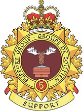 5th Canadian Division Support Group, badge - векторное изображение