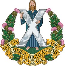 Queen`s Own Cameron Highlanders of Canada, badge - векторное изображение