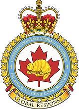 Vector clipart: Canadian Forces 4th Construction Engineering Squadron, badge