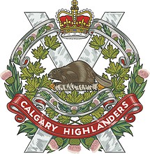 Vector clipart: Canadian Forces Calgary Highlanders, badge