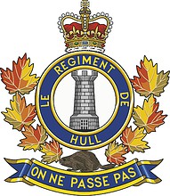 Canadian Forces Le Regiment de Hull, badge - vector image