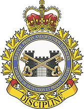 Vector clipart: Canadian Forces Service Prison and Detention Barracks, badge