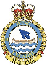 Canadian 17th Wing, badge - vector image