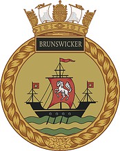 Canadian Navy HMCS Brunswicker, badge