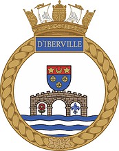 Canadian Navy HMCS D`Iberville, badge