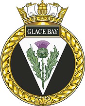 Vector clipart: Canadian Navy HMCS Glace Bay, badge