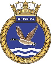 Vector clipart: Canadian Navy HMCS Goose Bay, badge