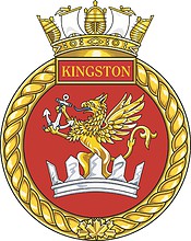 Canadian Navy HMCS Kingston, badge (#2) - vector image