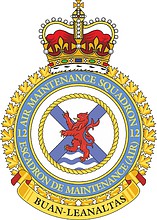 Vector clipart: Canadian 12th Air Maintenance Squadron, badge