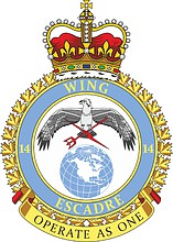 Vector clipart: Canadian 14th Wing, badge