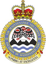 Canadian 19th Air Maintenance Squadron, badge - vector image