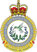 Canadian 3rd Air Maintenance Squadron, badge - vector image