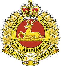 Canadian Forces The North Shore (New Brunswick) Regiment, badge - векторное изображение