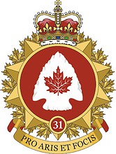 Vector clipart: 31st Canadian Brigade Group, badge