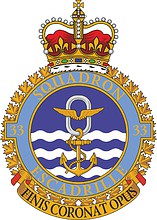 Canadian 33rd Utility Squadron, badge - векторное изображение