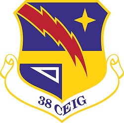 Векторный клипарт: U.S. Air Force 38th Cyberspace Engineering Installation Group, эмблема