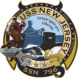 U.S. Navy USS New Jersey (SSN-796), emblem