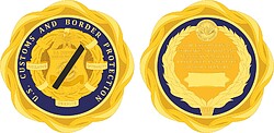 U.S. DHS Survivor Recognition Medallion, obverse and reverse