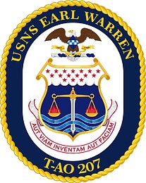 U.S. Navy USNS Earl Warren (T-AO 207), emblem