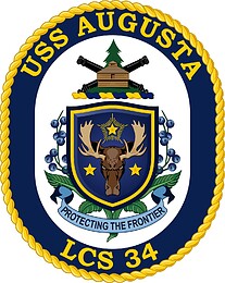 U.S. Navy USS Augusta (LCS 34), emblem - vector image