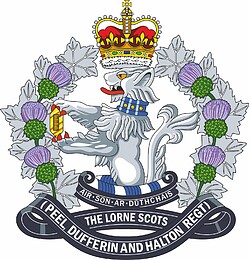Векторный клипарт: The Lorne Scots (Peel, Dufferin and Halton Regiment), badge