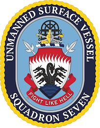 U.S. Navy Unmanned Surface Vessel Squadron Seven, emblem (crest)