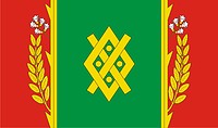 Сергиевское (Адыгея), флаг - векторное изображение