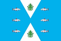 Luusalmi (Karelia), flag - vector image
