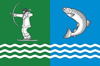 Vector clipart: Belomorsk rayon (Karelia), flag