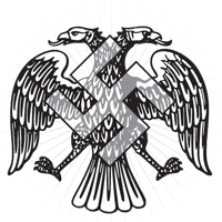 Россия, изображение двуглавого орла со свастикой на деньгах Временного Правительства, 1917 г.