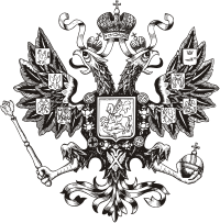 Russia, coat of arms (double-headed eagle, 1890) - vector image