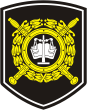Russian Ministry of Internal Affairs, sleeve insignia of inquiry units (1996) - vector image