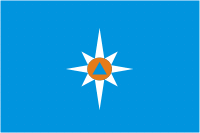 МЧС, ведомственный флаг - векторное изображение