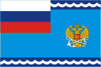 Russian Water Transportation Agency, flag - vector image