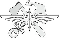 Russian University of Transport, small emblem - vector image