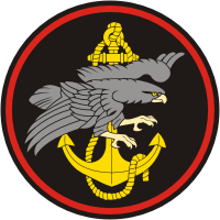 Russian Caspian Flotilla Coastal Troops, shoulder patch - vector image