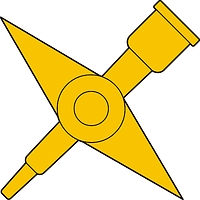 Russian Military Topographic Service, former insignia - vector image