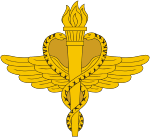 Russian Veterinary and Sanitary units, small emblem (insignia) - vector image