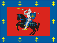 Vilnius district (Lithuania), flag - vector image