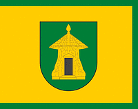 Biotai selo (Lithuania), flag - vector image