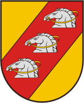 Kuzhiai (Lithuania), coat of arms - vector image