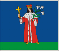 Nemunaitis (Lithuania), flag - vector image