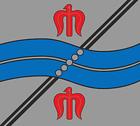 Pabradė (Lithuania), flag - vector image