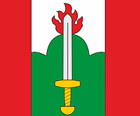 Rudamina (Lithuania), flag - vector image