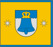 Svedasai (Lithuania), flag - vector image