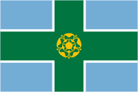 Derbyshire (county in England), flag - vector image