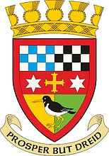 Vector clipart: East Kilbride (former district in Scotland), coat of arms (1975)