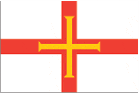 Guernsey Island (UK), flag - vector image